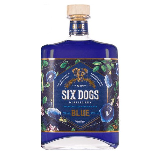 Six Dogs Blue Gin 0,7L